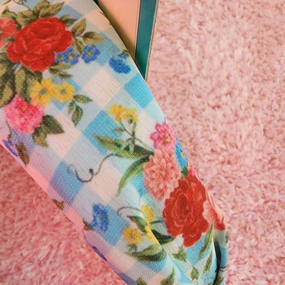 Pioneer Woman NWT sweet rose floral gingham print headband - Picture 5 of 7